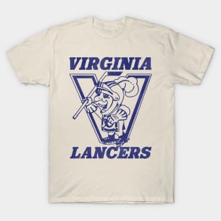Defunct Virginia Lancers Hockey Team T-Shirt